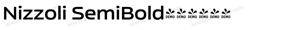 Nizzoli SemiBold字体转换
